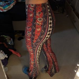 Pink and blue flare pants (xs/s)